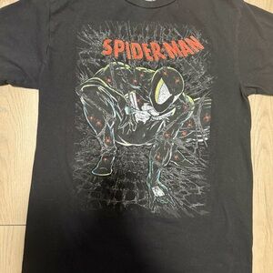 Spider-Man Symbiote Black Suit Comic Graphic Men’s Medium T-Shirt